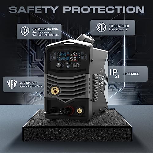 140Amp MIG Welder 110V, 3 in 1 Flux Core/Lift TIG/Stick with IGBT Inverter N8335