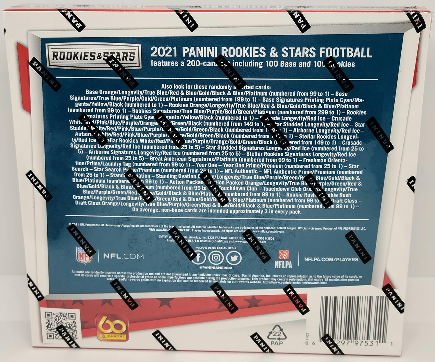 2021 Panini Rookies & Stars Football Mega Box D131