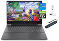 HP 15.6'' FHD Victus 15 Gaming Laptop, 12th Gen Intel Core i5-12500H, 12GB RAM, 512GB SSD, Windows 11 Home, NVIDIA GeForce RTX 3050, Backlit Keyboard, Enhanced Thermals, Black with Accessories