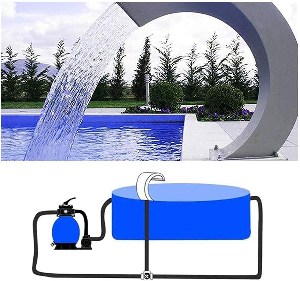 Stainless Steel Pool Waterfall Fountain for In-Ground Pools B28845