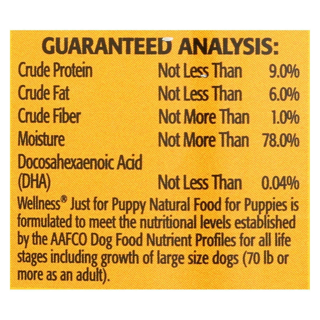 Wellness Pet Products Puppy Food 12.5 oz, Case of 12 L13361