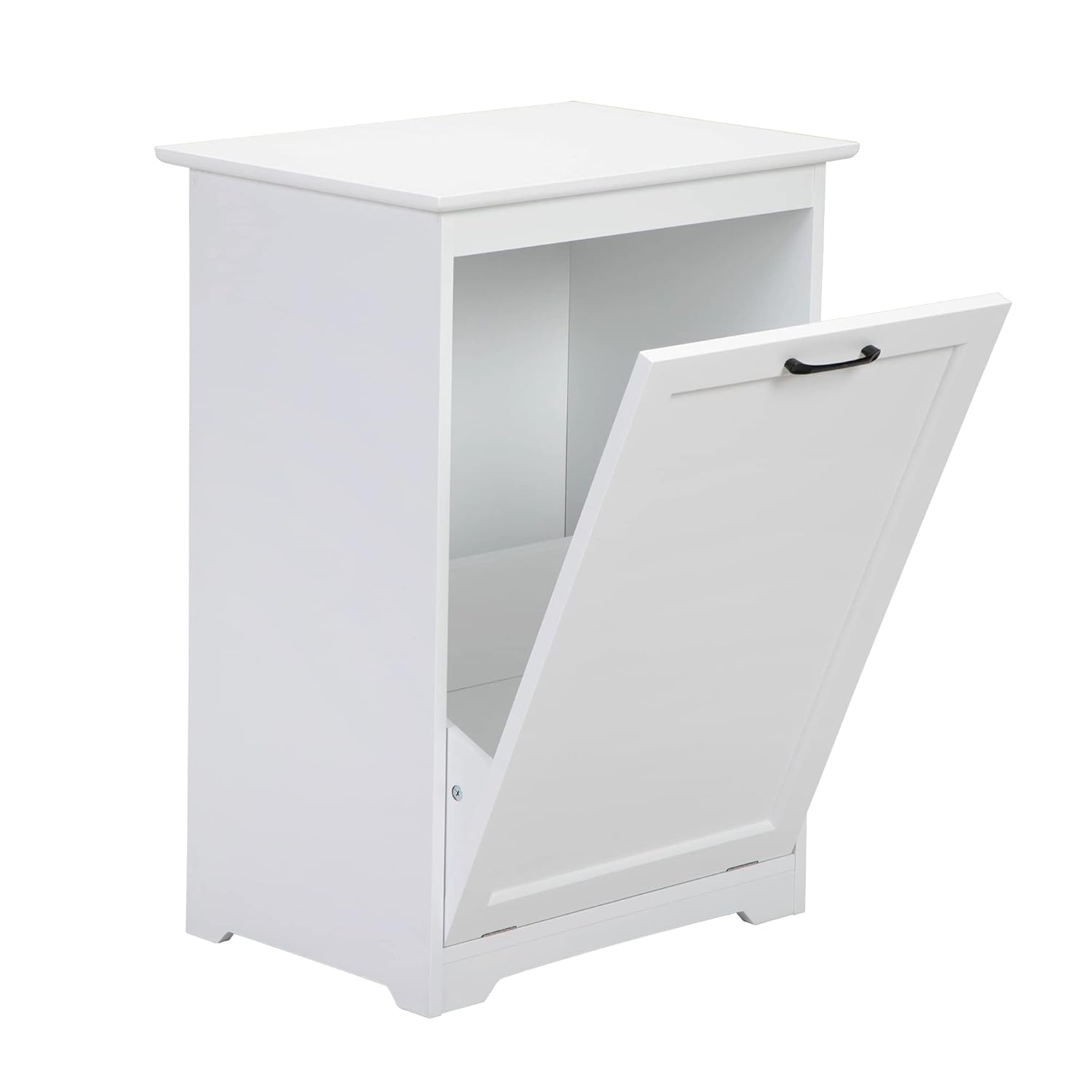 Wooden Tilt Out Trash Cabinet for Kitchen, 13 Gallon, White F420290