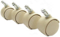 Chromcraft Casters in Almond / Sand (Set of 8)