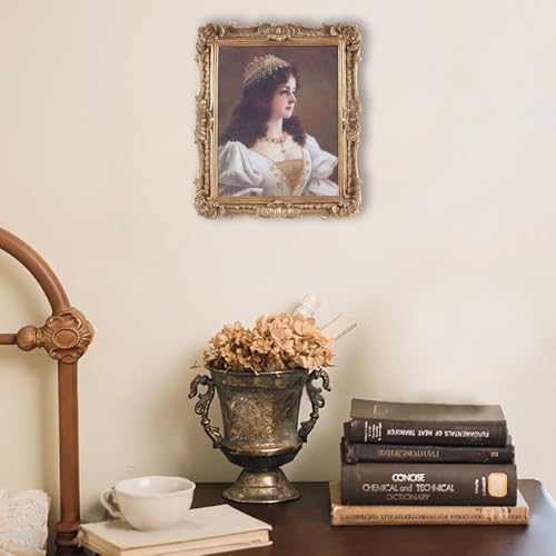Antique Picture Frames 8x10 Vintage Victorian Ornate with Glass, Black S55546