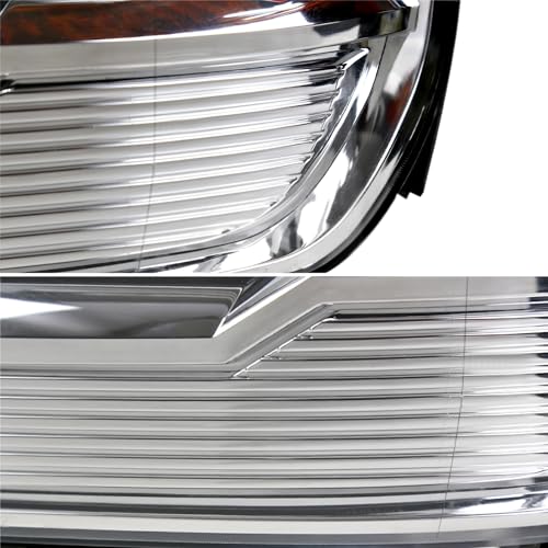 SPEC-D TUNING Black Housing Clear Lens Halo Projector Headlights for Chevy Silverado 1500 2500HD 3500HD X902044