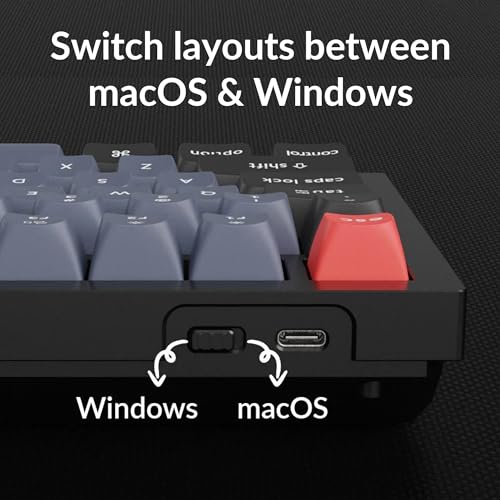 Keychron Q3 Wired Custom Mechanical Keyboard Knob Version TKL QMK/VIA Programmable N665360