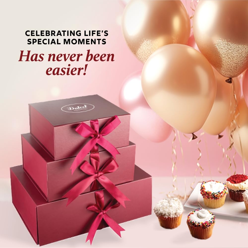 Dulcet Gift Baskets Birthday Tea Loaf Assortment with Fresh Baked Marble, Apple Cinnamon & Pumpkin Cake W608266
