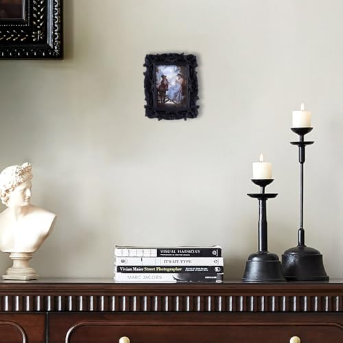Antique Picture Frames 8x10 Vintage Victorian Ornate with Glass, Black S55546