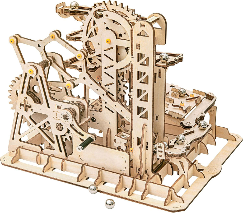 Rowood 3D Wooden Marble Run Puzzle Craft Toy, Gift for Adults & Teen Boys Girls, Age 14+, DIY Model Building Kits - Tower Coaster(Marble Climber)