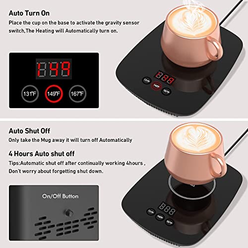Coffee mug warmer for desk, 25W adjustable temperature, without mug D6181