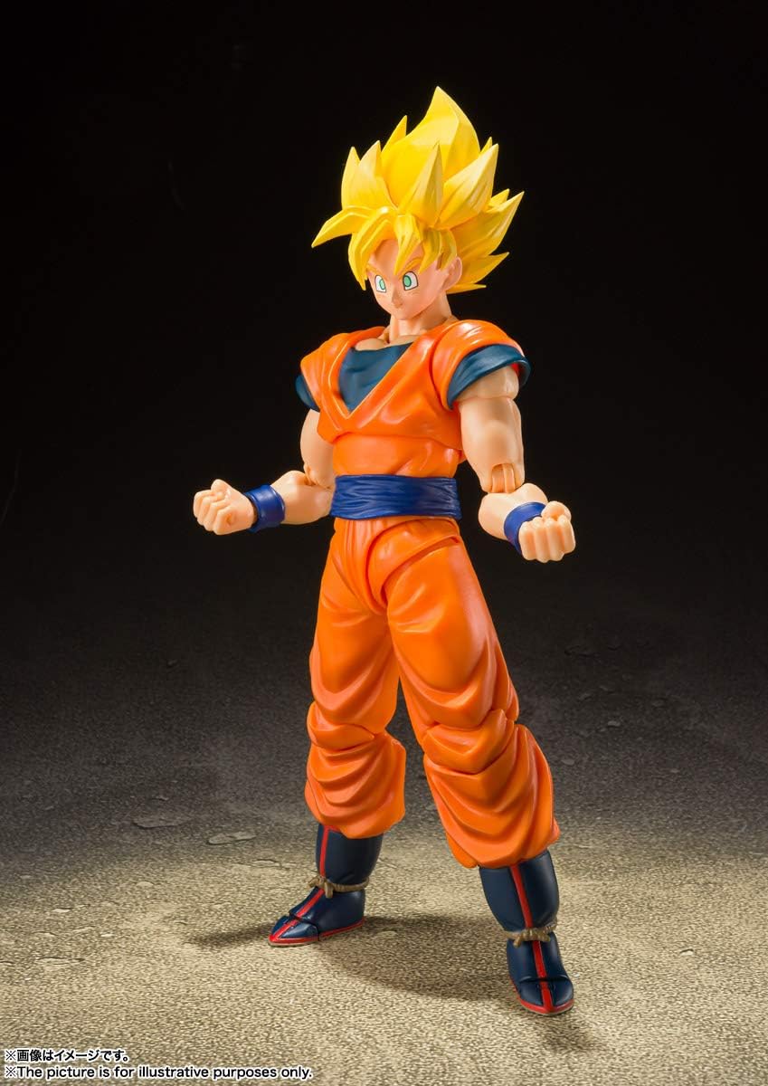 TAMASHII NATIONS Dragon Ball Z Super Saiyan Full Power Son Goku S.H.Figuarts Action Figure P6155