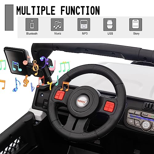 24V Ride On Car for Kids with Remote Control, Black X29655
