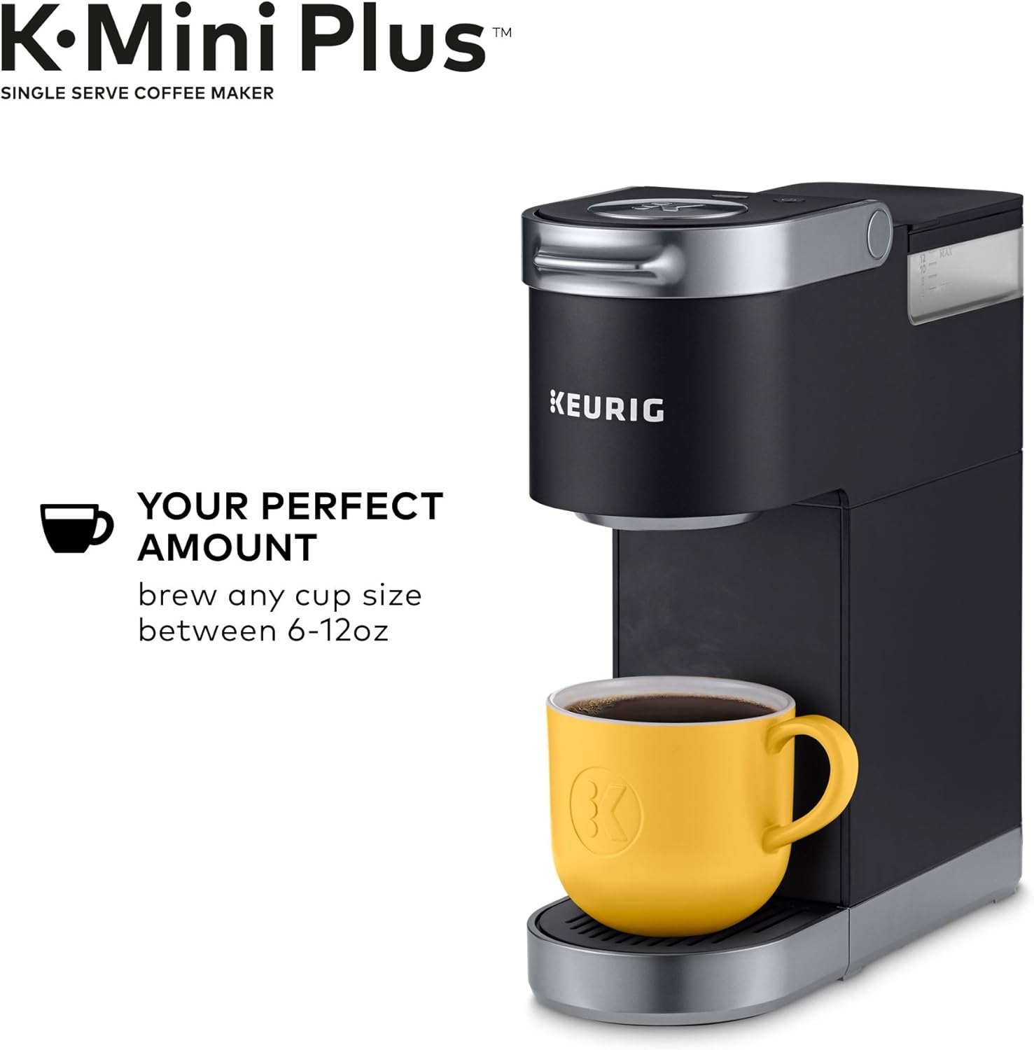 Keurig K-Mini Plus Single Serve K-Cup Pod Coffee Maker with Travel Mug M90827
