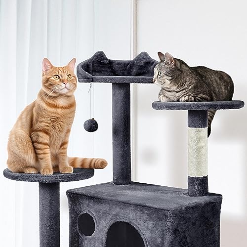 Yaheetech 54in Cat Tree Tower Condo Furniture with Scratch Post Y196