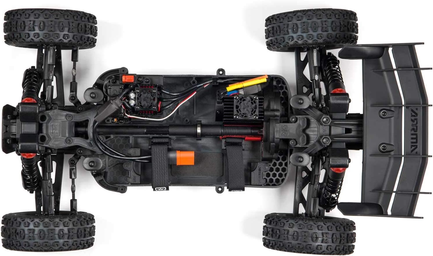ARRMA 1/8 Typhon 4X4 V3 3S BLX Brushless Buggy RC Truck RTR, Red E199679