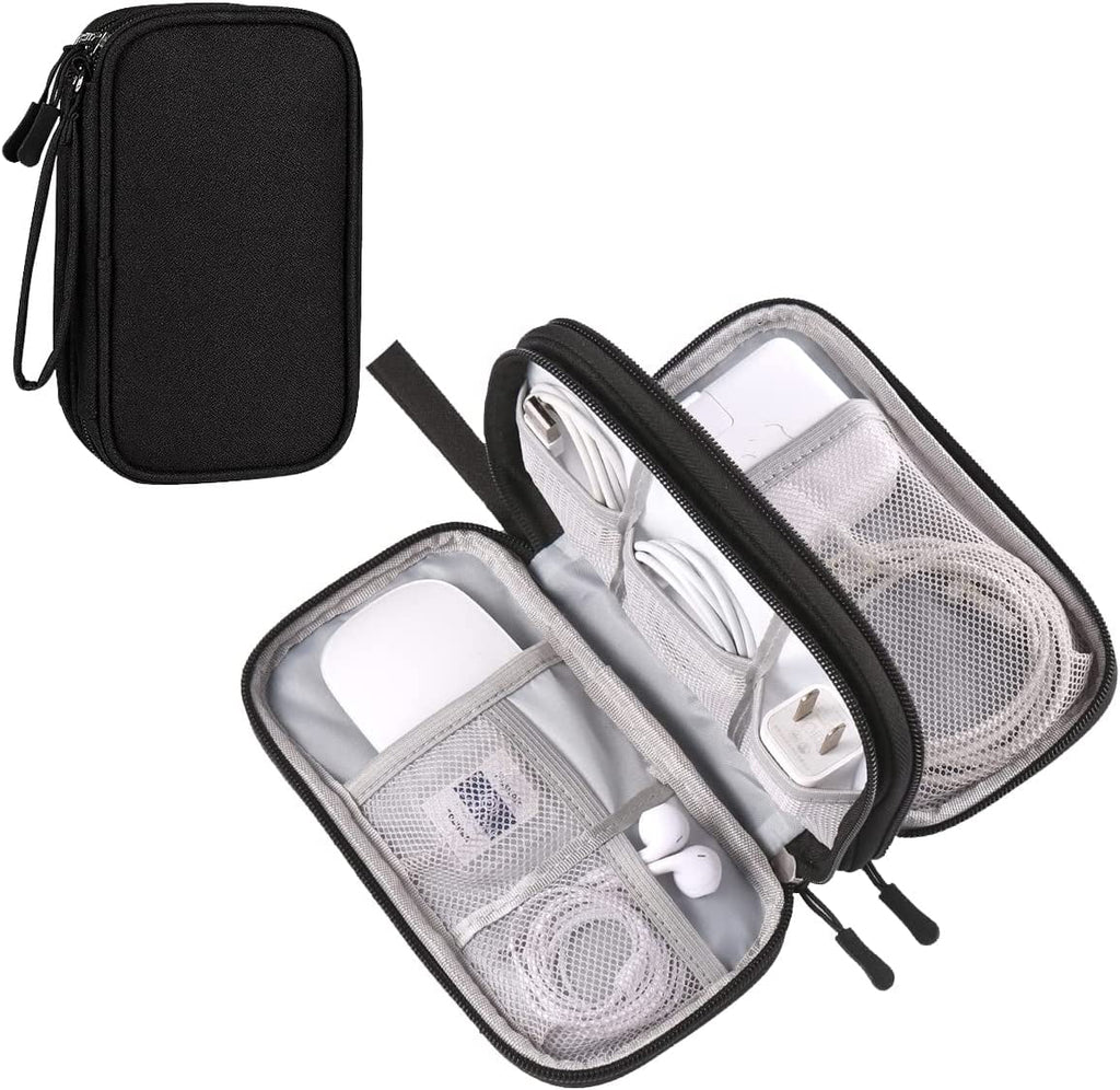Medium Cable Charger Organizer Bag for Electronics Travel Storage - Light Grey R58486