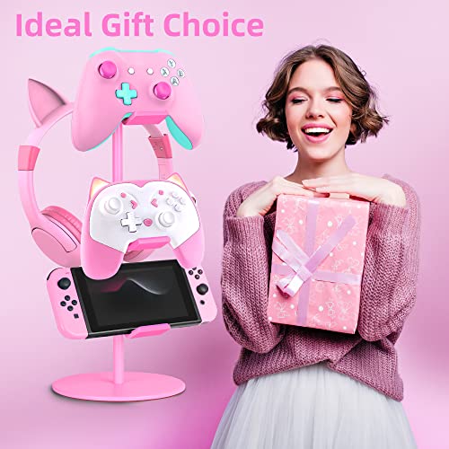 Controller Stand 3 Tier with Headphone Holder for Xbox PS4 PS5 Nintendo Switch C127626