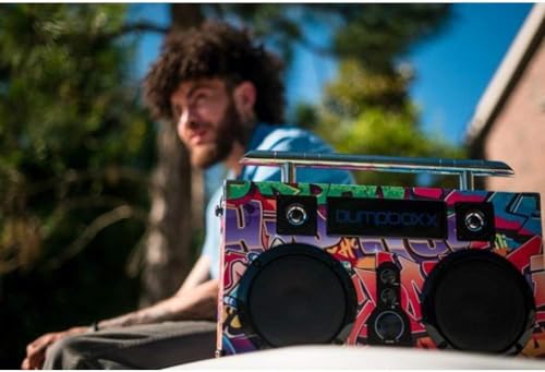 Bumpboxx Bluetooth Boombox Ultra Retro Speaker with Rechargeable Battery G2137