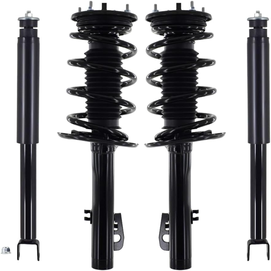PM Auto Set of 4 Front Quick Complete Strut-Coil Spring-Rear Shock For 2009 Lincoln MKS