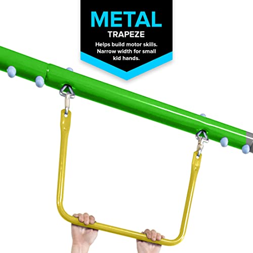 Sportspower Mountain View Metal Swing Slide and Trampoline Set G7763