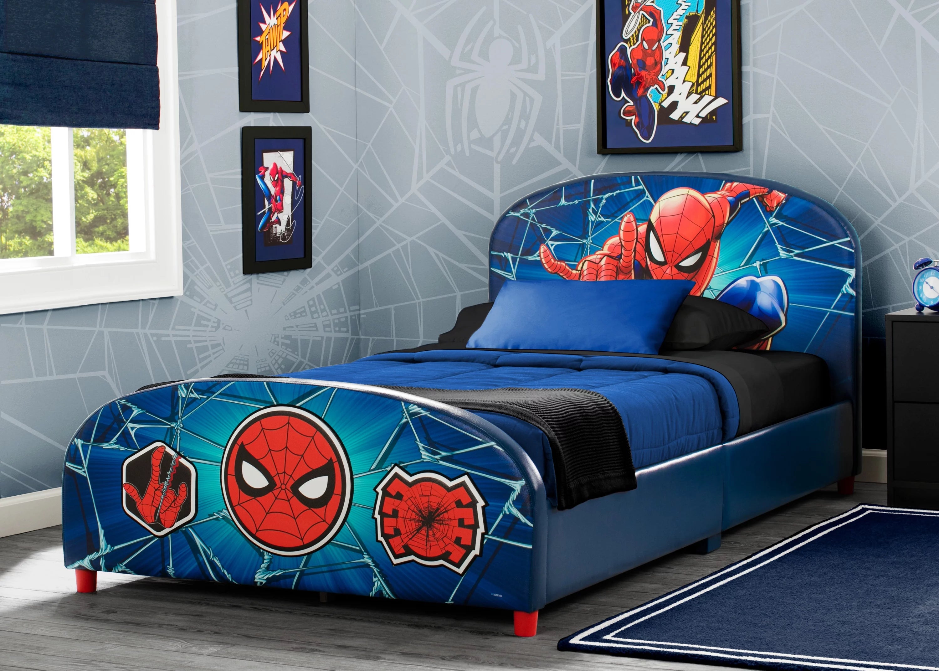 Delta Children Marvel Spider-Man Upholstered Twin Bed F82461
