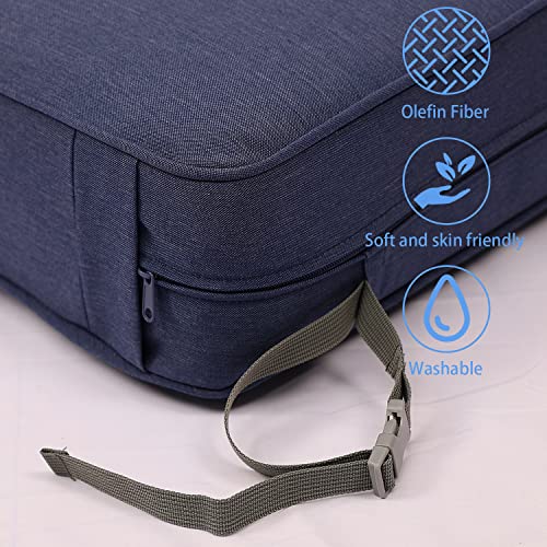 Aoodor 22'' x 24'' Outdoor Deep Seat Chair Cushion Set, Green (Set of 2 Seats, 2 Backs, 2 Pillows) O91097
