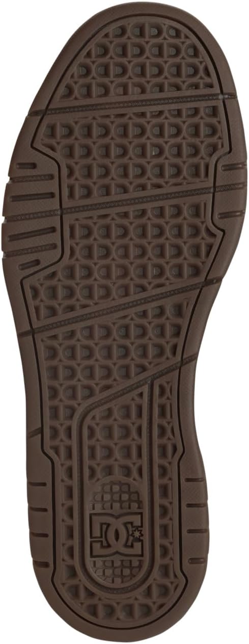 DC Men's Stag Low Top Skate Shoe, Black/Gum, 11 D US W219777