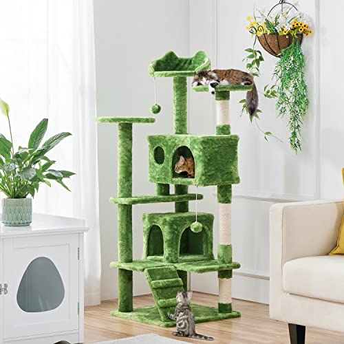 Yaheetech 54in Cat Tree Tower Condo Furniture with Scratch Post Y196