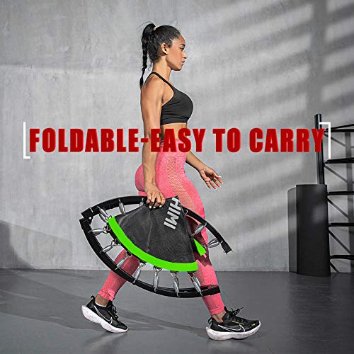 40" Folding Mini Rebounder Trampoline with Handle, 330lbs Max Load K2110
