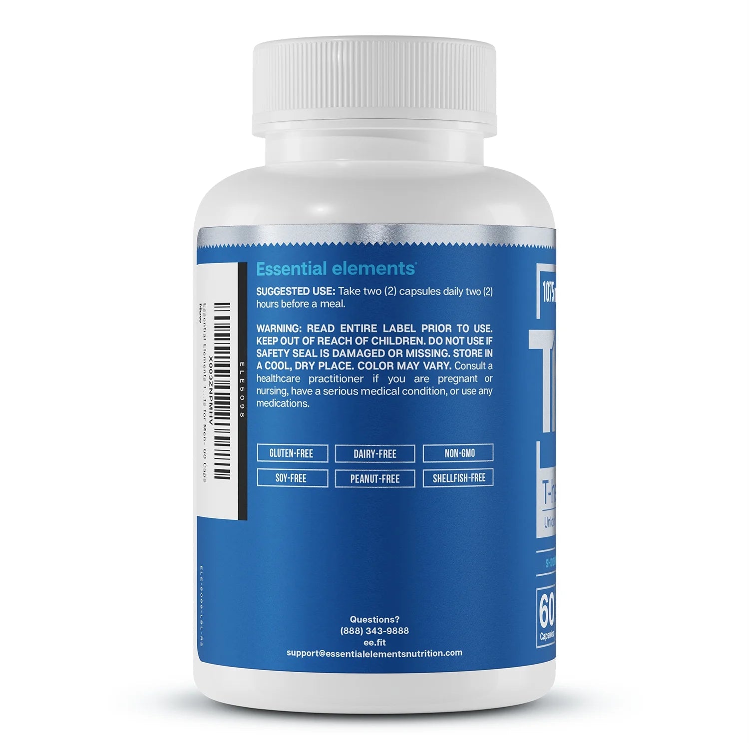 Essential Elements T-Hero Platinum Male Health Supplement, 60 Capsules L550