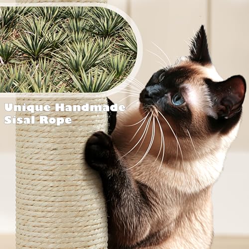 Yaheetech 54in Cat Tree Tower Condo Furniture with Scratch Post Y196