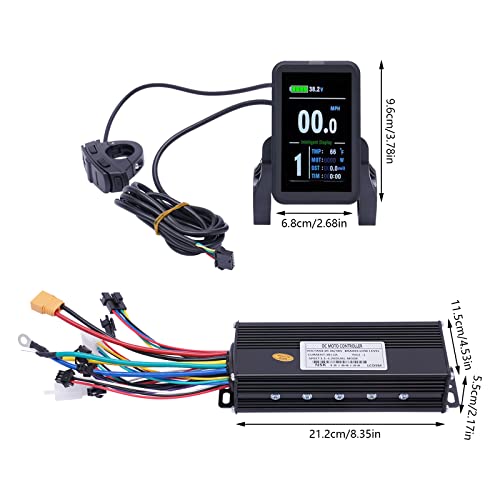 Electric Bicycle Motor Kit, E-Bike Conversion Kit with Dual Mode Controller LED Display O339