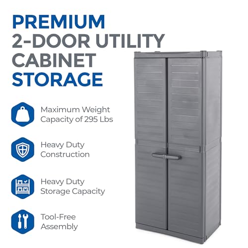 Gracious Living MaxIt Heavy Duty Base Cabinet with 2 Adjustable Shelves A87073