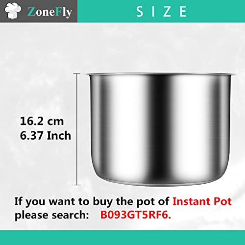 8Qt Power Cooker XL Replacement Inner Pot Stainless Steel Compatible with PPC772 PPC780 WAL3 O34984