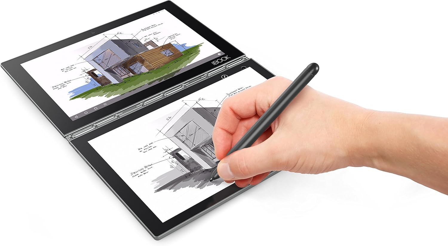 Lenovo Yoga Book 2 in 1 Tablet, FHD 10.1" Android, 4GB RAM, 64GB SSD, Gunmetal L921366