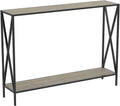 Safdie & Co. Console Table, Dark Taupe