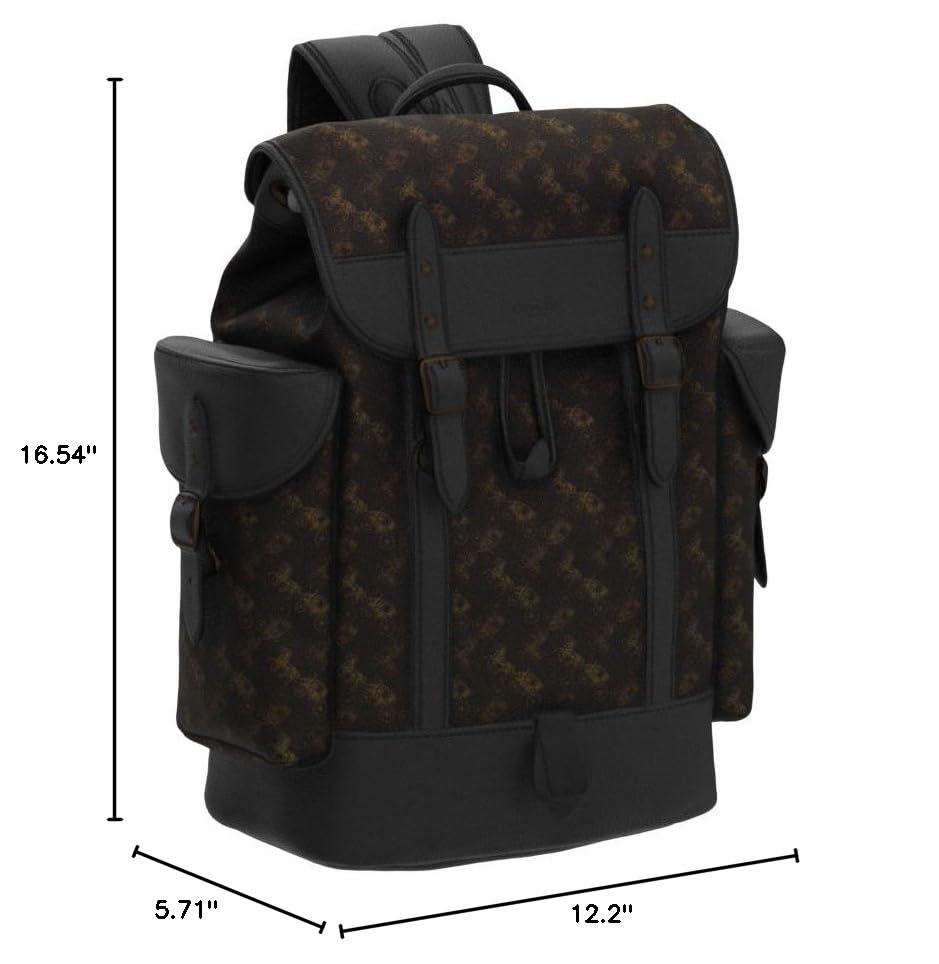 COACH Hitch Backpack in Horse and Carriage, Truffle Q13082