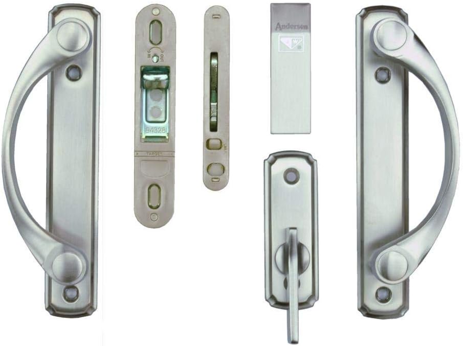 Andersen Newbury 2-Panel Gliding Door Hardware Set, Satin Nickel A808