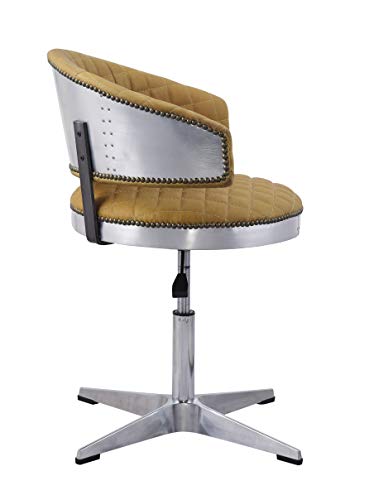 Acme Brancaster Adjustable Chair in Turmeric Top Grain Leather G1143