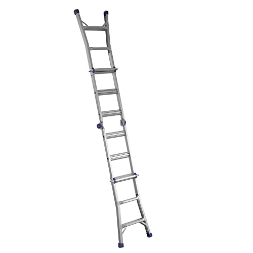 COSCO 18 ft Aluminum Multi-Position Ladder, 300 lb Type IA Y5449