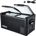 ICECO VL75 Pro 79.2 Quarts Dual Zone Portable Refrigerator with SECOP Compressor, Multi-directional Lid, Dual USB & DC 12/24V, AC 110-240V | Compact Refrigerator | For Car, Home, RV | With EC Cord