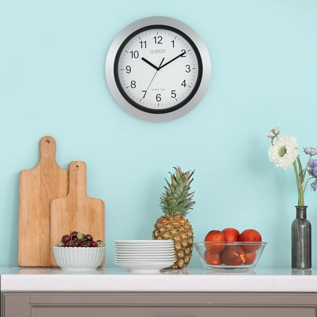 La Crosse Technology WT-3129S 12 Inch Atomic Analog Wall Clock L489777