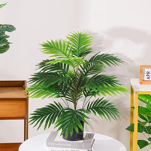 Ollain 30" Artificial Areca Palm Bush 2PCS Plastic Greenery H18092