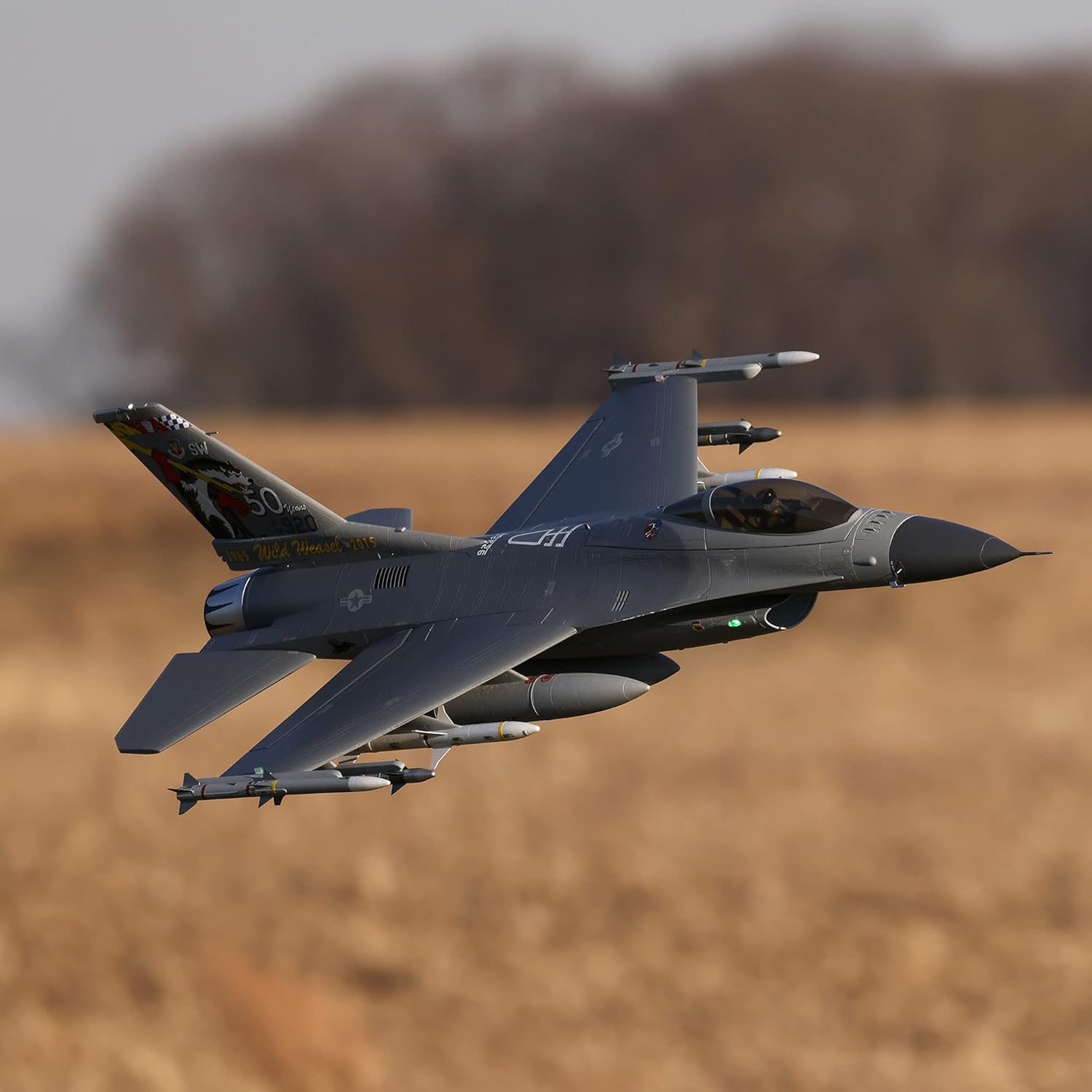 E-flite RC Airplane F-16 Falcon 80mm EDF Jet BNF Basic A14254