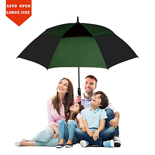 Large Golf Umbrella 62 Inch Windproof Double Canopy Q2847