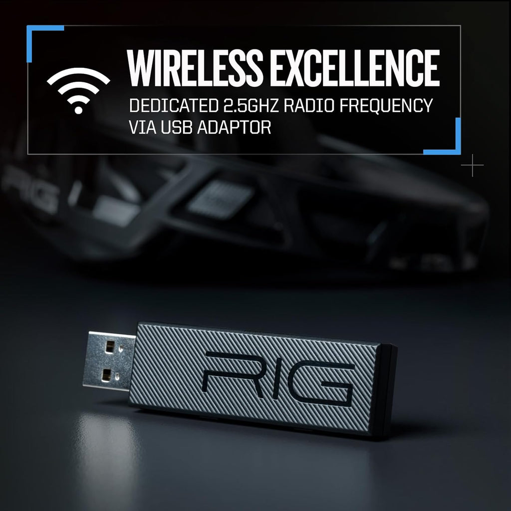 RIG 700HD Ultralight Wireless Gaming Headset for PC, Mac, PS4, PS5, USB W386
