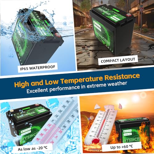 12V 100Ah LiFePO4 Lithium Battery with 100A BMS for RV, Solar, Trolling Motor K59109
