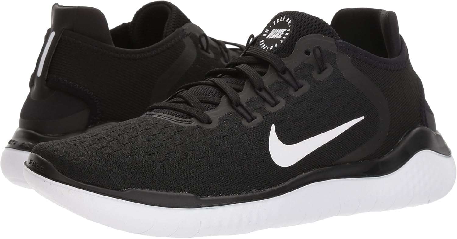 Nike Women's Free RN 2018 Running Shoe Black/White F617