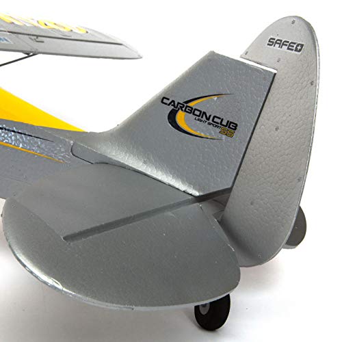 HobbyZone Carbon Cub S 2 1.3m BNF Basic RC Airplane Yellow B1796