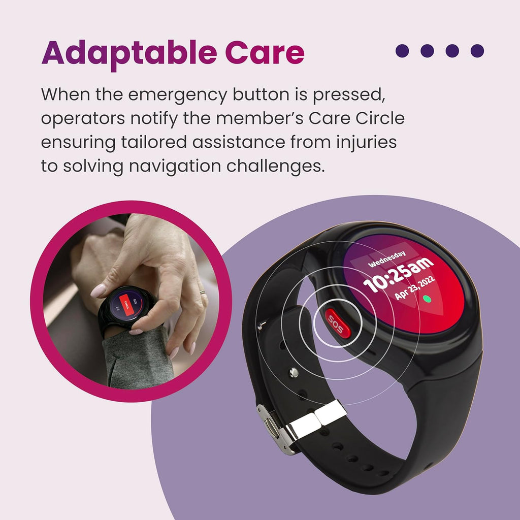 Medical Guardian MGMove Medical Alert Smartwatch for Seniors with 4G GPS Tracker K949